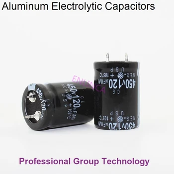 1бр RH2 добро качество 450v120uf Радиални Потопяеми Алуминиеви Електролитни Кондензатори 450 120 icf Допускане на 20% от размера на 22x30 mm 20%