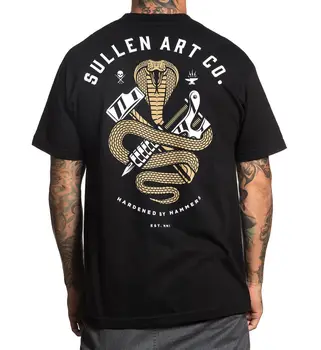 2019 най-Новите Модни Угрюмая мъжка тениска с чукове, Черни Дрехи в стил хип-хоп Тениска с Кръгло деколте