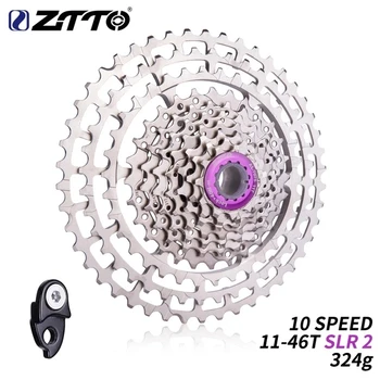ZTTO 10 velocidad 11-46 T SLR 2 Велосипедна лента HG Съвместима 10s ultraligero 46T CNC 10v k7 За МТБ XX X0 X9 X7 M610 M781 M786