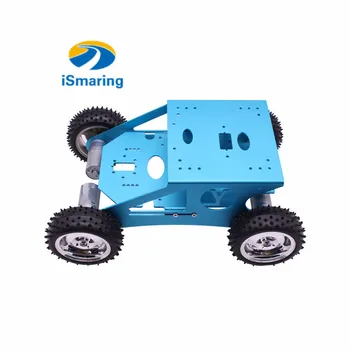 Алуминиева сплав 4WD интелигентен автомобил робот шаси САМ рамка мотор Сам Колесное Роботизированное Автомобилно Шаси