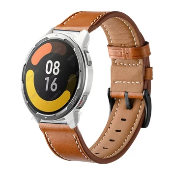 Каишка От естествена Кожа За Xiaomi Watch S1 Active Smart Watch Аксесоари, Гривни, За Mi Watch Color 2 Sport Взаимозаменяеми каишка