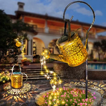 Слънчева градина осветява на открито Слънчево Написано В Действие водоустойчивую Декоративна Лампа изкуство чайника водоустойчивую IP65 с инсталирана светла ред