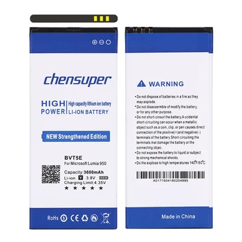 chensuper 3600 mah BV-T5E/BVT5E/BV T5E Сменяеми Батерии За Microsoft Lumia 950 Батерия RM-1106 RM-1104 RM-110 батерия