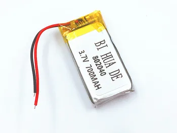3,7 В Акумулаторни 802040 Литиево-йонна Полимерна Литиева Батерия с Пхб Със Защита от зареждане на Lipo Li-polymer 700 mah Подмяна Cel