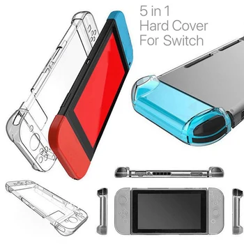 За Nintendo Switch Защитен Калъф противоскользящий Прозрачен със защита от надраскване и падане Отделен Твърд Калъф Fundas за Nintendo Switch