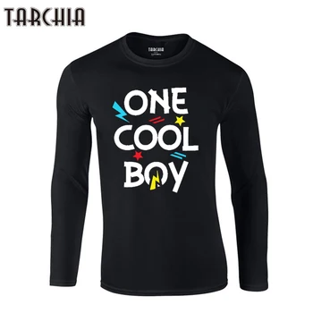 Тениски TARCHIA 2021 New One, Cool Boy Дизайн, С Дълъг Ръкав И Кръгло Деколте, 100% Памук, Тениски, Потници Мъжки Тънки Ежедневни Тениски Homme