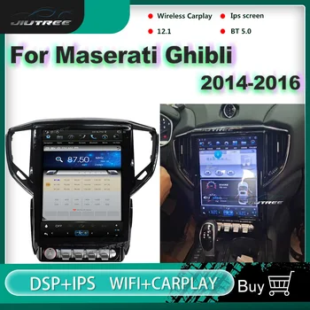 PX6 IPS Екран 2 Din Android Автомобилен Радиоприемник За Maserati Ghibli 2014-2016 GPS Навигация Мултимедиен DVD Плейър Авто Стерео Приемник