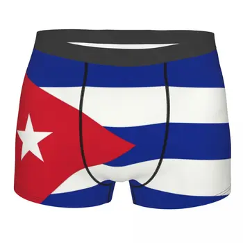 Обичай Флаг Куба Бельо Мъжки Дишащи Кубински Патриотичен Боксови Гащи