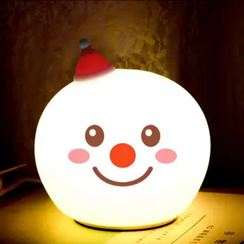 Led Снежен Човек Лека Нощ Дистанционно Управление Фенер Usb Зареждане Коледен Подарък За Нова Година За Декорация На Детска Спалня