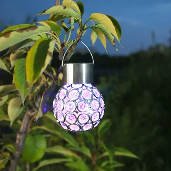 Слънчев окачен лампа открит водоустойчив окачен лампа за управление на хралупата светлина тревата градина градина лампа
