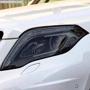Защитно Фолио За автомобилни Фарове С Опушен Черен Оттенък, Vinyl Прозрачен Стикер От TPU За Mercedes Benz GLK Class X204 2013-2015