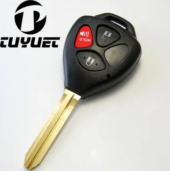 Корпус дистанционно ключ с 3 Бутона за Toyota Camry с Двупосочна Лента за червения Бутон