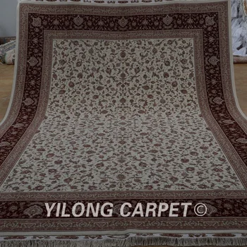 Yilong 8,5'x11,8' Топ hereke вълна коприна ръчно изработени килими изискан вълнен персийски килим (1903)