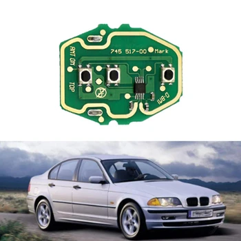3 Бутони на Дистанционното управление на ключа на автомобила Печатна платка 315 Mhz/43 Hz За-BMW 3 серия 5 E39 E46 EWS Без ключ на корпуса