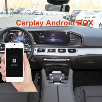 За да Benz GLS Class GLS 400 GLS450 4MATIC Android Auto Ai Box Безжичен Автомобилен Ключ Carplay Smart Link USB Адаптер Ключ
