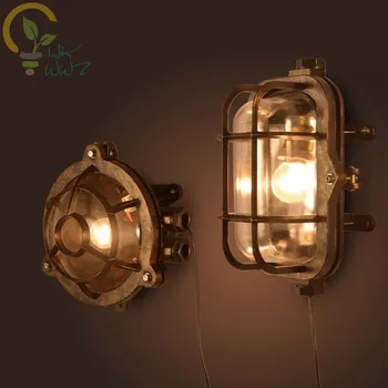 Старинни Стенни Лампи за Преминаване, Промишлени осветителни Тела за Тавана, Оригинални Железни Лампиони, Улично осветление Стена, Лестничный Лампа
