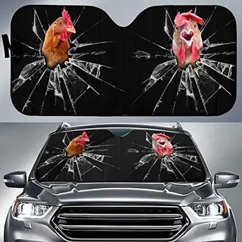 Пилета Разбиват прозорец на автомобила, Навес за селскостопански Животни, Автомобилен Навес за Петел, Подарък за Пиле, Козирка на Предното Стъкло на Автомобила