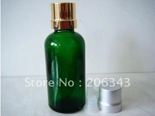бутилка етерично масло зелено/синьо/кафяво 50ml с капак сребро/злато електронна алуминиево