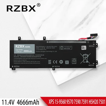 RZBX H5H20 Батерия за лаптоп DELL XPS 15 9560 9570 7590 7591 7501 Precision M5520 5530 5540 62MJV M7R96 05041C 5D91C 11,4 V, 56Wh