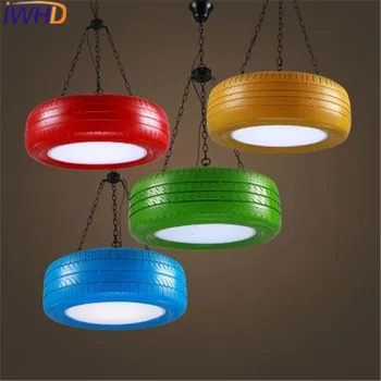 IWHD Гуми LED Висящи Лампи Модерни Цветните Висящи осветителни Тела, Кухненски HangLamp За Rustaurant Светлини Блясък