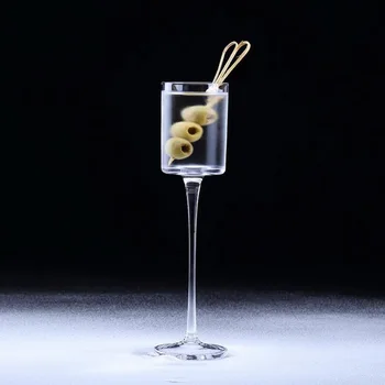 Японски стил, на висок ток, през цялата коктейлна чаша, инструмент барман, безоловен кристал на чаша за шампанско, творчески коктейлна чаша