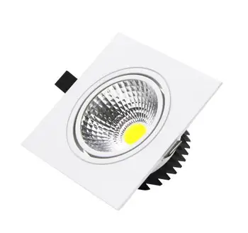 квадратен димиране на led лампа с подсветка COB Тавана Точков Светлина 15 Вата ac85-265V таван с вградени осветителни Тела за Вътрешно осветление