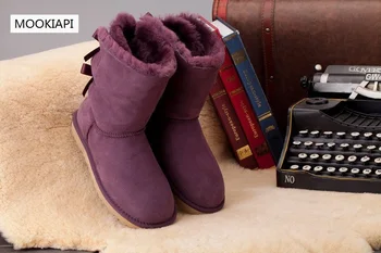 2019 г. европейски зимни обувки с високо качество, естествена овча кожа, 100% естествена кожа, дамски обувки, безплатна доставка, женски