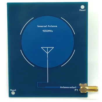 Антена 1550Mhz ПХБ конектор MOOL 1.5 GHz с клъстер конектор SMA за инсталиране на Inmarsat L-Band AERO / STD-C за RHCP / линейни сигнали