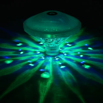 Led Диско Лампа За Басейна Водоустойчива LED С Батерия Многоцветен Промени Подводна Лампа Плаващ Светлина
