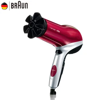 Braun Сешоар Защита За Косата HD770 Запазване на Цвета на Косата, 2200 W Анион Професионални Инструменти За Къдрава коса Бързо Сушене с изящен Дизайн