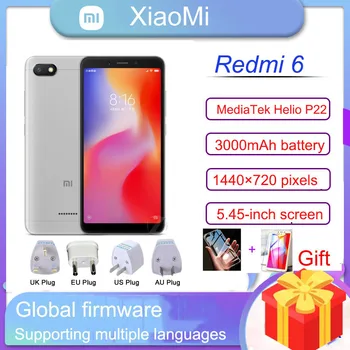 Глобалната вградена памет xiaomi Redmi 6 смартфон 3000 mah 5,45 