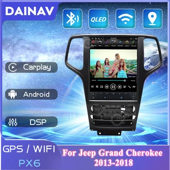 2 Din Android радиото в автомобила на авто GPS Навигация PX6 За Jeep Grand Cherokee 2013-2018 стерео музикален Плейър DVD Мултимедийна Система HD