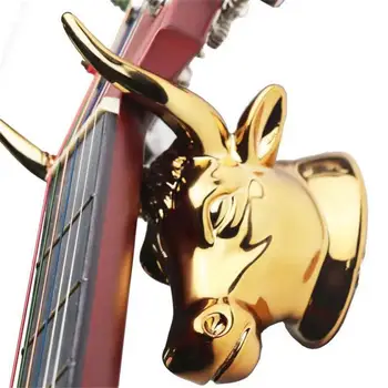 Бича Глава Гитарная Кука Закачалка Мед Покритие с ABS Материал, с монтиран на стената Bull Art Китара ukulele Кука Закачалка Гитарная