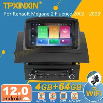 За Renault Megane 2 Fluence 2002-2008 Android радиото в автомобила 2Din Стерео приемник Авторадио Мултимедиен DVD плейър GPS Navi