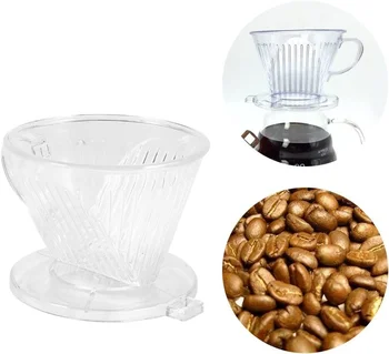1/2 елемента Смола и Кафе Филтър Производителите от Една Чаша Кафе Краен за Наливане на Кафе Бариста на Приготвяне Фуния Филтърна Чаша Чайник Инструмент