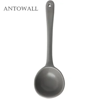ANTOWALL 1 бр. порцеланова посуда в скандинавски стил, лъжица за супа, овесена каша, сладолед, десерт малка лъжичка, мини-лъжица