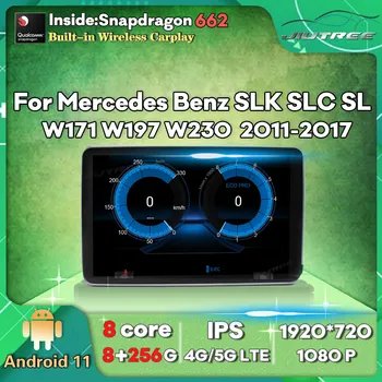 8 + 256 Г 9 Инча Android 11 Автомобилен Радиоприемник За Mercedes Benz SLK W171 2010-2017 GPS Навигация DVD Мултимедиен Плейър Авто Стерео Приемник