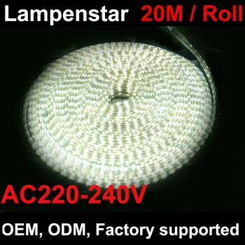 led въжето лампа 20 м ивица светлина 60 5050SMD водоустойчив топло бяло/бяло + вилица за хранене (безплатно), зелен/син/червен/, 300 led led ленти IP67