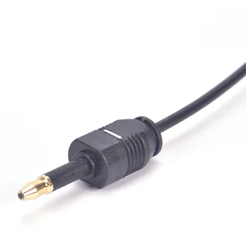 1 бр. За Toslink към мини-штекеру 1 М аудио кабел Toslink Цифров Оптичен аудио кабел SPDIF Провод3.5 мм, Аудио кабел