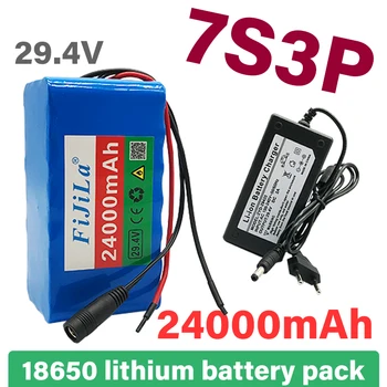 24-24ah 7s3p 18650 литиево-йонна батерия 29,4 В 24000 ма електрически велосипед, мотопед/електрически/за Персонализация на щепсела 24 литиева батерия