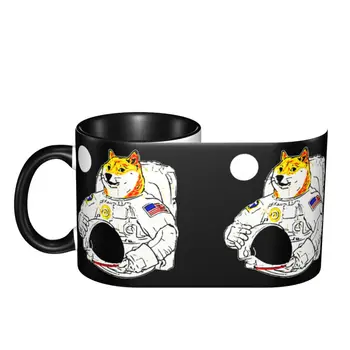 Dogecoin На Луната Doge Astronaute T Violeta (1) Забавни графични Чаши Чаши Чаши с принтом 
Dogecoin Завинаги Нелепо чаши бира