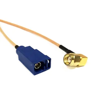 Безжичен рутер, Кабел RP-SMA Plug под прав ъгъл към Коаксиальному кабел FAKRA RG316 15 см 6 инча Косичка