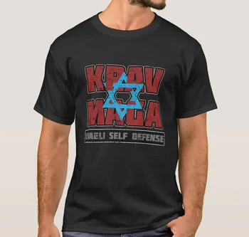 Уникална мъжка тениска израелската самозащита Krav Maga с поцарапанным дизайн. Лятна Памучен Тениска Унисекс с Къс Ръкав и Кръгло деколте, Новата S-3XL