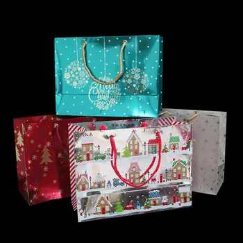 20pcs Christmas candy packaging paper flower gift box gift bags подаръчни кутии Коледа подаръчни пликчета за опаковане