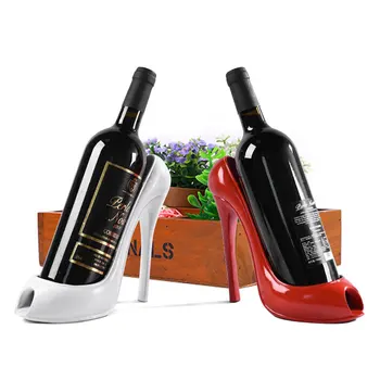 Аксесоар Подарък Кошница Кабинета на притежателя на Бутилка вино Обувки на висок ток, със стилен инструменти за домашен бар