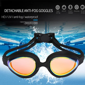 Професионални Очила За плуване С защита От мъгла, UV-Защита, Очила за плуване, Водоустойчив Силиконови Очила За плуване, Дрехи за окото, Мъже, Жени, Възрастни