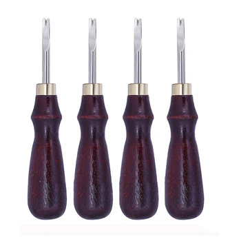 Набор от инструменти за фабрика за щавене на кожи Занаяти, Режещи инструменти за Заваряване, Нож за Заваряване с Дървена дръжка 0,8-1,5 мм