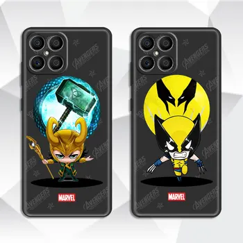 Локи Marvel Wolverine Калъф за Телефон Honor x7 X8 60 Pro 30i Play 9A X9 50 Lite 20i 9X Play6T 8X SE 9 Черно Модерен Калъф