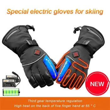 Улични Ски-писти, Велосипедни Ръкавици износоустойчиви Смарт Ръкавици за Сензорен Екран Топли Ръкавици С 3D-Голяма възможност за Регулиране на Китката Ръкавици С Електрически Отопляеми