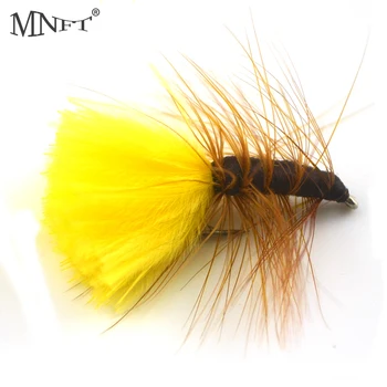 MNFT 10 БР./много Ярко жълто Фриц Стръв летят риболов на Пъстърва Buzzers Мухи летят риболов Кривошипный кука 9#